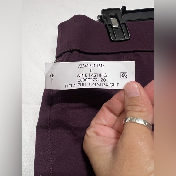 NWT Nine West Mid Rise Heidi Pull On Pant Casual Work Wear Office Straight Leg - Picture 6 of 14